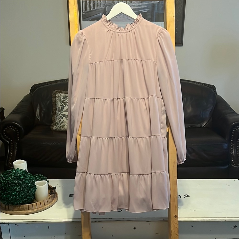 SHEIN Blush Ruffled Dress